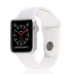 Apple Watch Series 3 42mm Silver Aluminum Case with White Sport Band Apple Watch Series 3 42mm Silver Aluminum Case with White Sport Band