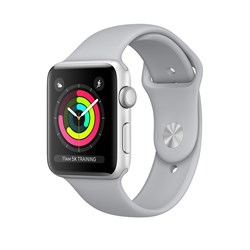 Apple Watch Series 3 42mm Silver Aluminum Case with Fog Sport Band Apple Watch Series 3 42mm Silver Aluminum Case with Fog Sport Band