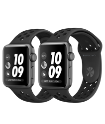 Apple Watch Series 3 Nike+ 38mm Space Gray Aluminum Case with Anthracite/Black Nike Sport Band Apple Watch Series 3 Nike+ 38mm Space Gray Aluminum Case with Anthracite/Black Nike Sport Band