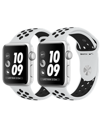 Apple Watch Series 3 Nike+ 42mm Silver Aluminum Case with Pure Platinum/Black Nike Sport Band Apple Watch Series 3 Nike+ 42mm Silver Aluminum Case with Pure Platinum/Black Nike Sport Band