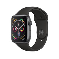Apple Watch Series 4 GPS Space Gray Aluminum Case with Black Sport Band (Спортивный ремешок черного цвета) Apple Watch Series 4 GPS Space Gray Aluminum Case with Black Sport Band (Спортивный ремешок черного цвета)
