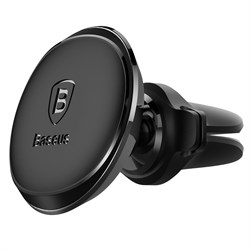 Автомобильный магнитный держатель Baseus Magnetic Air Vent Car Mount Holder with cable clip Автомобильный магнитный держатель Baseus Magnetic Air Vent Car Mount Holder with cable clip