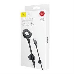 Держатель с USB кабелем Baseus O Shape Car Mount Phone Stents with Data Cable Lightning