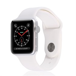 Apple Watch Series 3 38mm Silver Aluminum Case with White Sport Band Apple Watch Series 3 38mm Silver Aluminum Case with White Sport Band