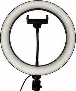 Кольцевая светодиодная лампа со штативом и держателем (30 см) - фото 10413