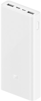 Xiaomi Mi Power Bank 3 20000mAh USB-C/Micro-USB White (PLM18ZM) - фото 14174