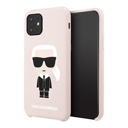 Чехол Karl Lagerfeld Liquid silicone Iconic Karl для iPhone 11 - фото 15655