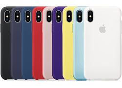 чехол Silicone Case для iPhone X/XS (разные цвета) - фото 19278