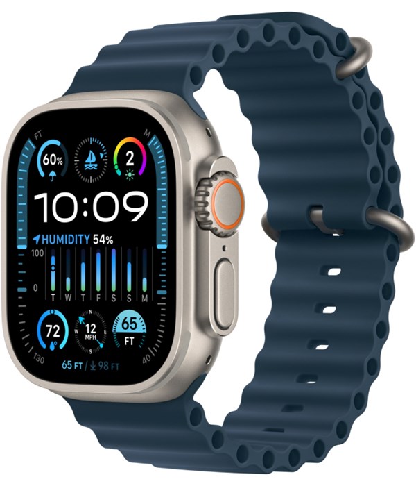 Умные часы Apple Watch Ultra 2 GPS + Cellular, 49 мм, корпус из титана, ремешок Ocean - фото 25330