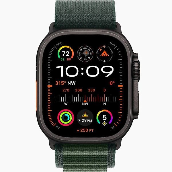 Умные часы Apple Watch Ultra 2 GPS + Cellular, 49 мм, корпус из титана, ремешок Alpine 6044 - фото 30625