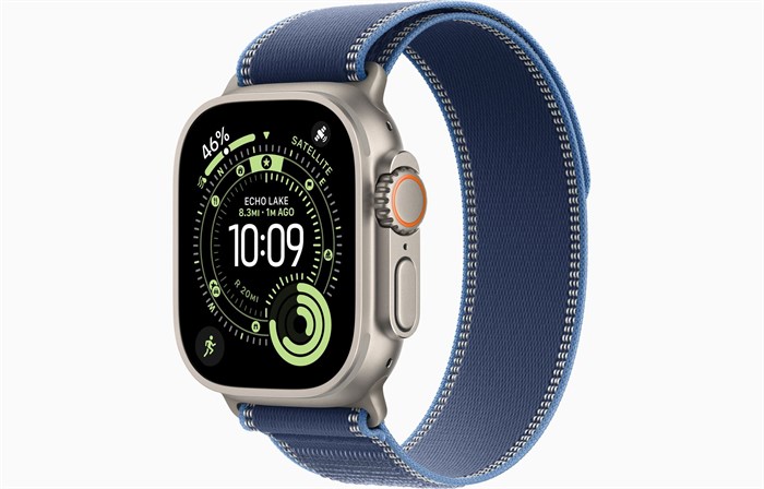 Apple Watch Ultra 3 49mm Titanium Case Trail Loop Blue/Bright Blue 6584 - фото 35561