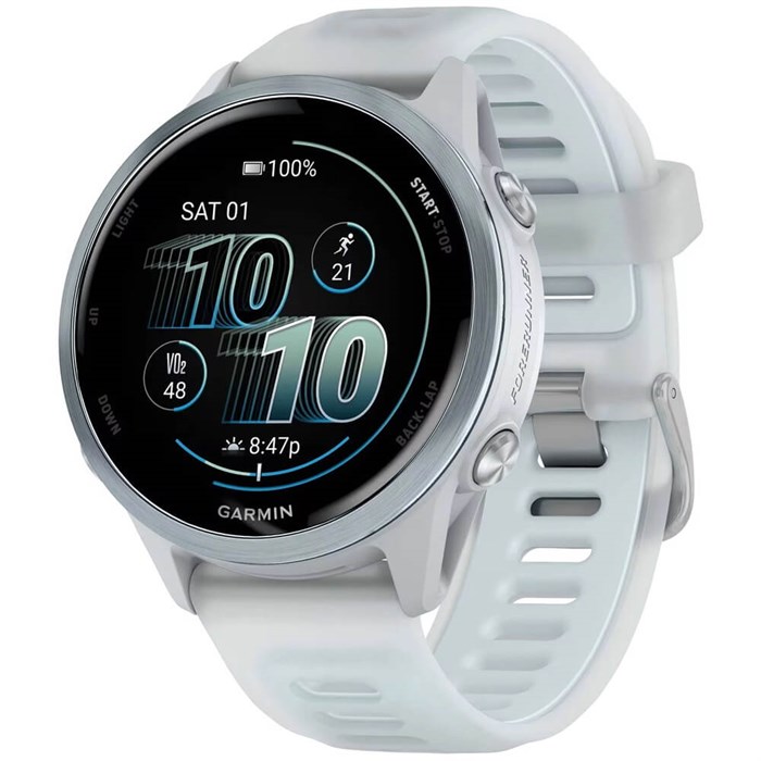 Часы Garmin FORERUNNER 570 42mm Cloud Blue with Cloud/Transclucent Whitestone with Silver Buckle 6799 - фото 37238