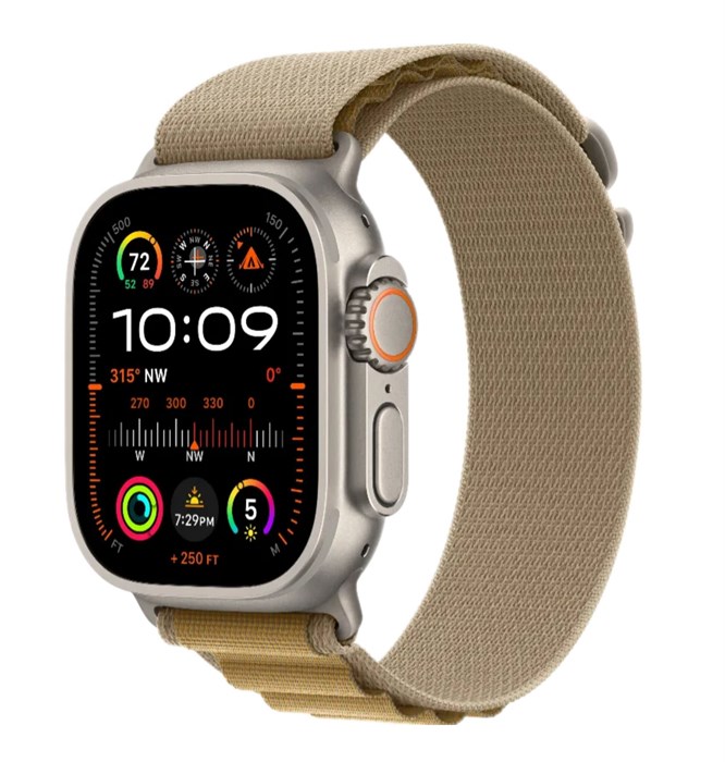 Умные часы Apple Watch Ultra 2 GPS + Cellular, 49 мм, корпус из титана, ремешок Alpine 5458 - фото 37623