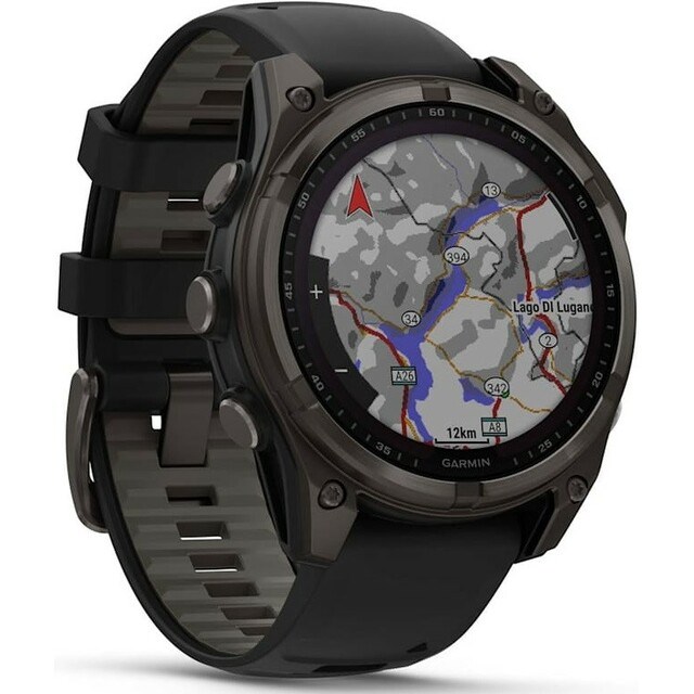 Умные часы Garmin Fenix 8 47mm Solar Sapphire DLC Carbon Gray / Black 7040 - фото 40113