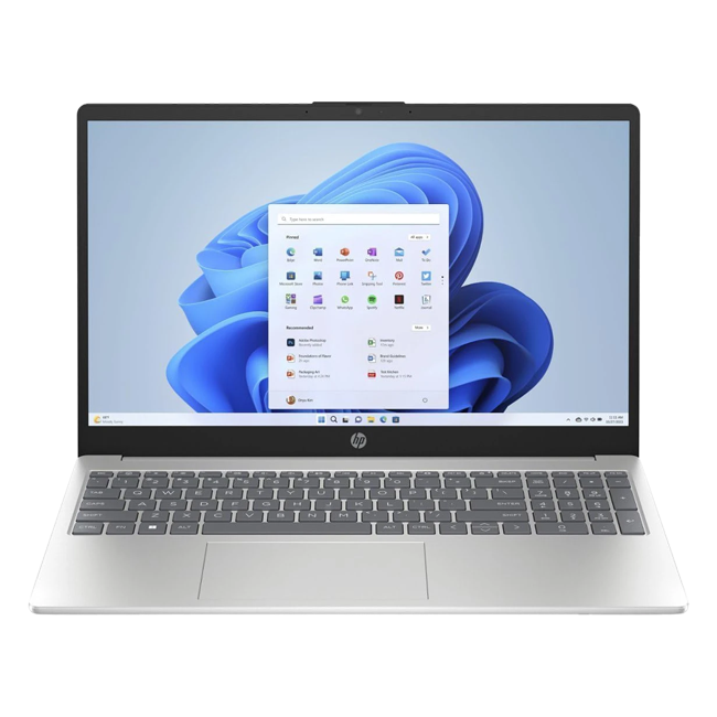 Ноутбук HP 15-Fc0046nq (AW5) AMD Ryzen 5-7520U, DDR4 16GB, SSD 512GB, 15,6 FHD, AMD Radeon Graphics, NoOS 7130 - фото 41002