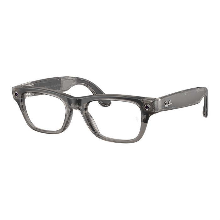 Умные очки Ray-Ban Meta Blayzer Optics RW7001 (Gen 2) Matte Transparent Ice Grey/Clear 7292 - фото 42420