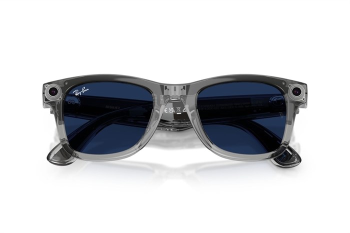 Очки Ray-Ban Wayfarer GEN 2 Shiny Transparent Grey / Transitions Sapphire (L / Size 53) 7329 - фото 42782