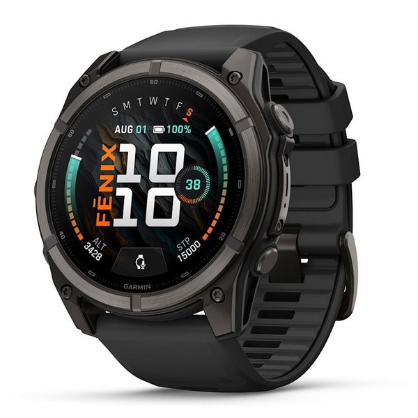 Умные часы Garmin Fenix 9, 51 мм, AMOLED, Sapphire Carbon Gray DLC Titanium with Black Silicone Band (010-04763-10) 7438 - фото 43943