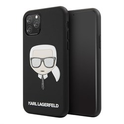Чехол Karl Lagerfeld PU Leather Iconic Karl Hard Glitter для iPhone 11 Pro