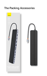 Разветвитель для компьютера Baseus EliteJoy Gen2 11-Port Type-C HUB Adapter (WKSX030013)