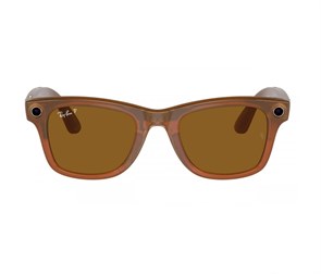 Очки Ray-Ban Wayfarer Shiny Caramel Polar Brown (155-53) 6476