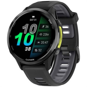 Часы Garmin FORERUNNER 970 Black Carbon Gray DLC Titanium with Black/Translucent Whittestone Silicon Buckle 6801