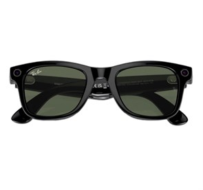 Очки Ray-Ban Wayfarer matte black transitions graphite green (155-53) 6822
