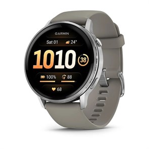 Часы Garmin Venu 4 45mm Silver with Silver Gray silicon 6902