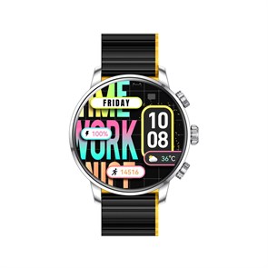 Умные часы Kieslect Calling Watch Kr2 Pro YFT2084EU Steel EU Orange/yellow magnetic+Black Silicon 7214