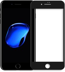 5D ЗАЩИТНОЕ СТЕКЛО ДЛЯ IPHONE 7 (Черное)