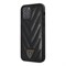 Чехол Guess Qualited V Triangle metal logo Hard PU кожа для iPhone 12 Pro Max, черный - фото 15606