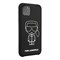 Чехол Karl Lagerfeld Liquid silicone Ikonik outlines Hard для iPhone 11 Pro Black - фото 15683
