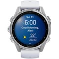 Часы Garmin Fenix 8 43 мм Amoled Silver с силиконовым ремешком Whitestone 6825 - фото 37538