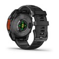 Часы Garmin fenix 8, 47 мм, AMOLED, сталь, чёрный силиконовый ремешок 6826 - фото 37552