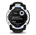 асы Garmin Instinct 3 - 50 mm, Solar Whitestone with Black/Bolt Blue Band 6983 - фото 39319