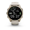 Часы Garmin fenix 8 - 43 mm, AMOLED Sapphire, Soft Gold with Fog grey/dark sandstone silicone band 6984 - фото 39326