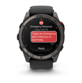 Умные часы Garmin Fenix 8 Pro 51 mm Amoled, Sapphire, Carbon Gray DLC Titanium with Black/Pebble Gray Silicone Band (010-03199-00) 7273 - фото 42242