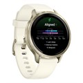 Часы Garmin Venu 4, 41мм Lunar Gold with Bone Silicone Band and Light Sand Leather Band 7291 - фото 42406