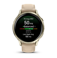 Часы Garmin Venu 4, 41мм Lunar Gold with Bone Silicone Band and Light Sand Leather Band 7291 - фото 42411