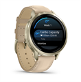 Часы Garmin Venu 4, 41мм Lunar Gold with Bone Silicone Band and Light Sand Leather Band 7291 - фото 42412
